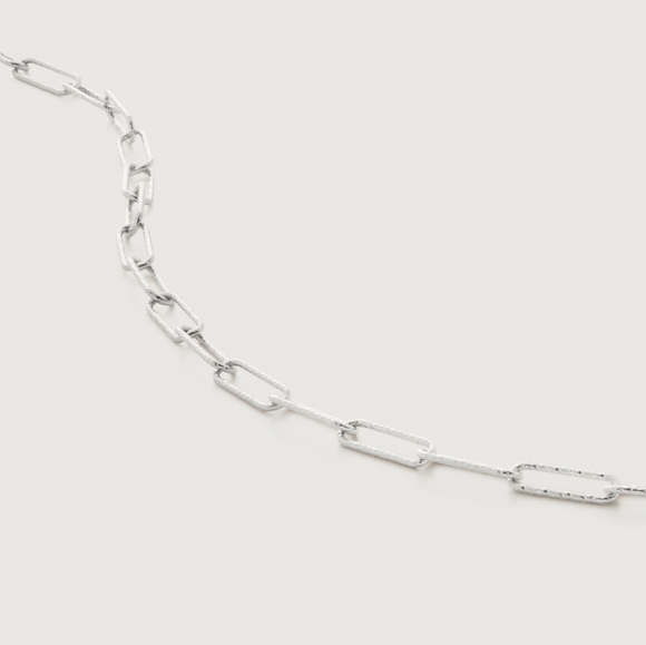 Monica Vinader Alta Textured Chain Necklace Adjustable 61cm/24' - Picture 2 of 8